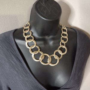 20 Inch Gold Tone Large Chain Link Necklace